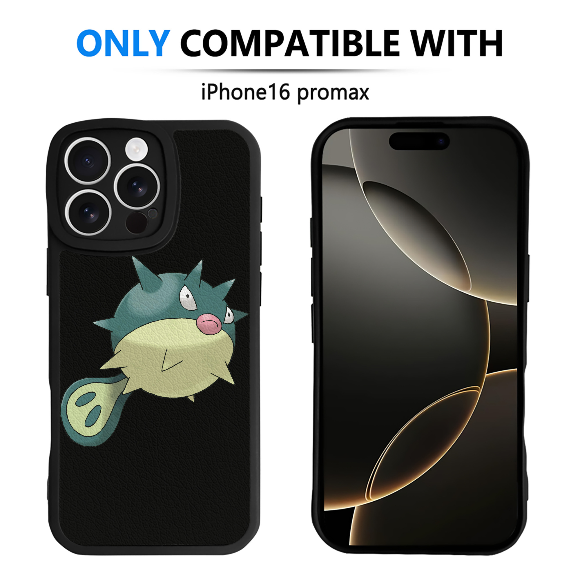 （画像用） ポケットモンスター Pokémon 【iPhone 16シリーズ対応】シリコンスマホケース（レザー調） 材質：シリコン